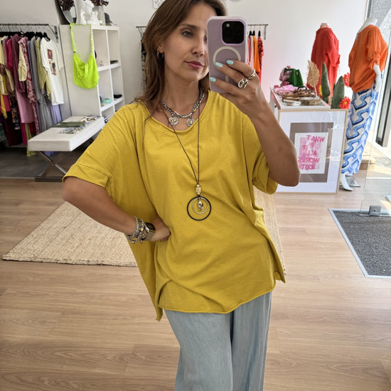 T-shirt Básica Colar