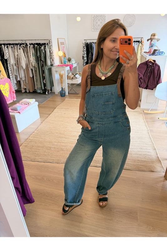 Jardineiras Jeans Washed