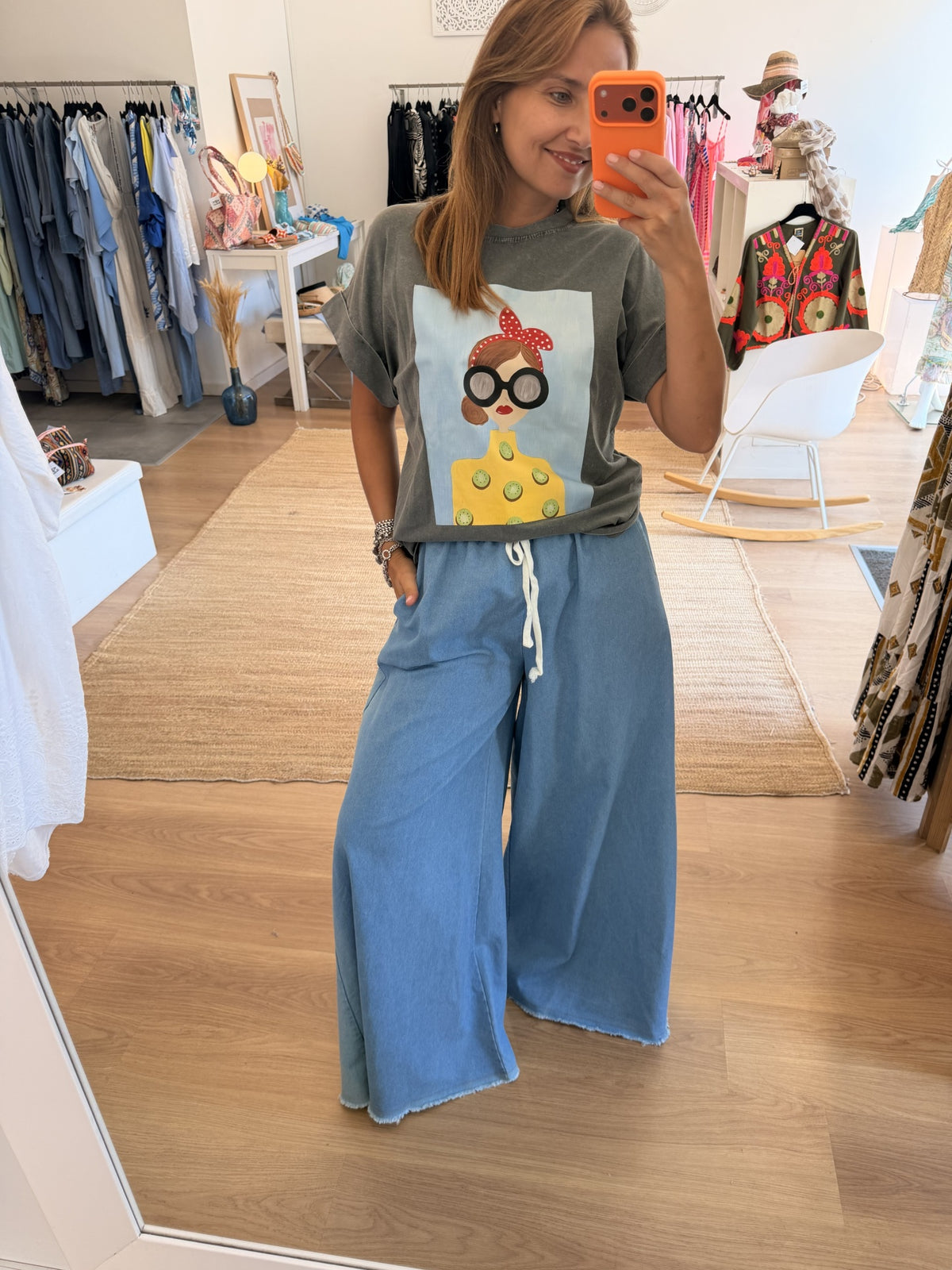Pantalonas Jeans Leve - Pata de Elefante