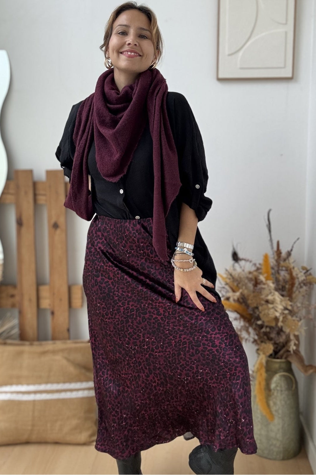 Saia Cetim Animal Print – vista 6