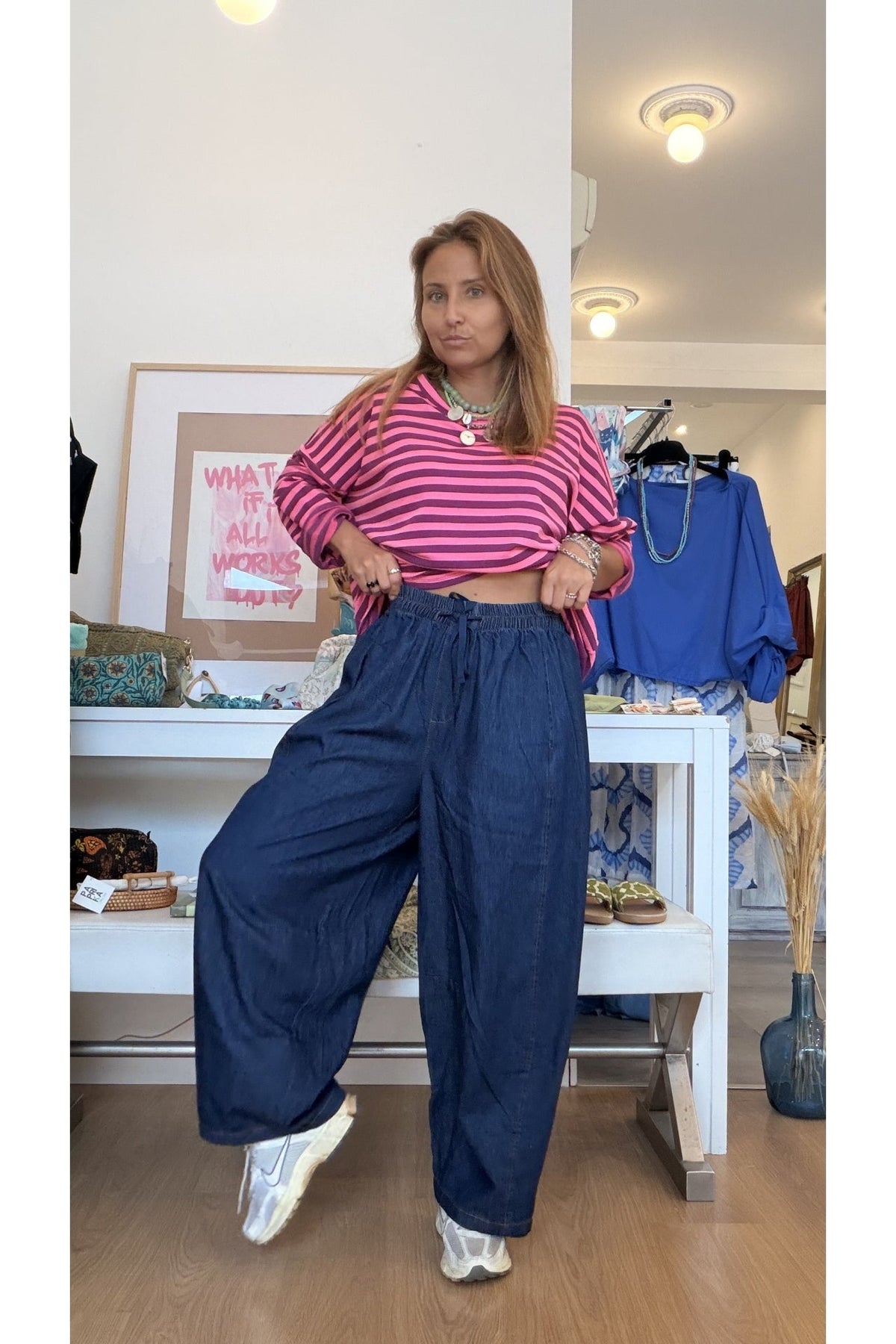 Calças Baggy Dark Jeans – vista 3