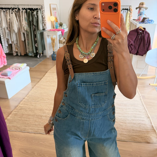 Jardineiras Jeans Washed