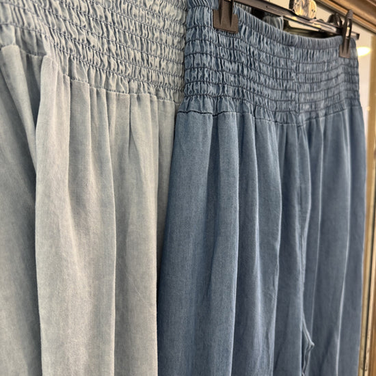 Pantalonas Light Jeans com elástico