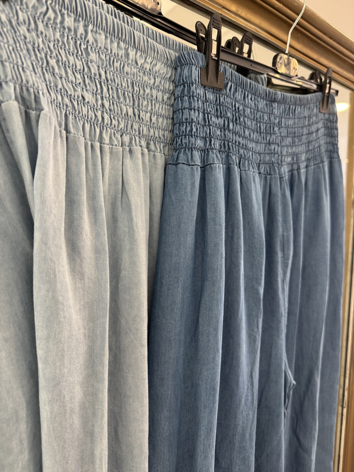 Pantalonas Light Jeans com elástico