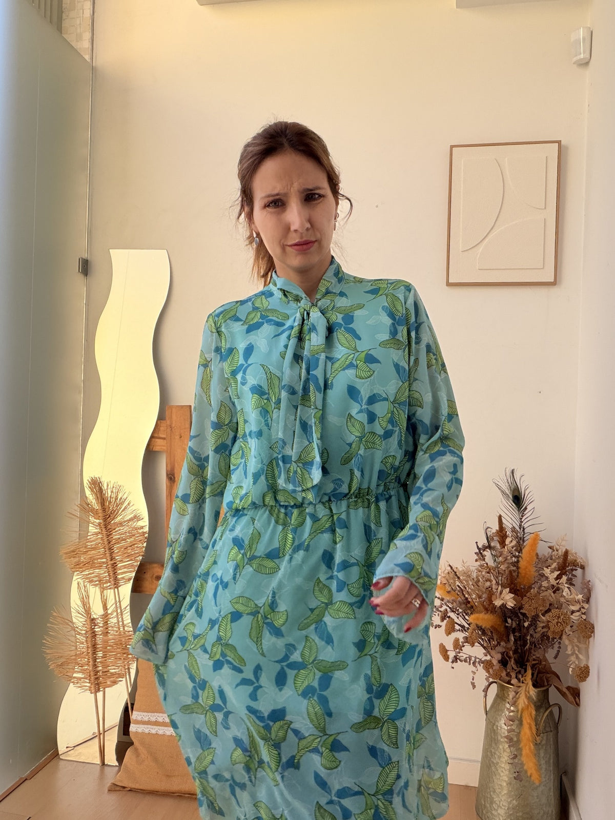 Vestido Folhas