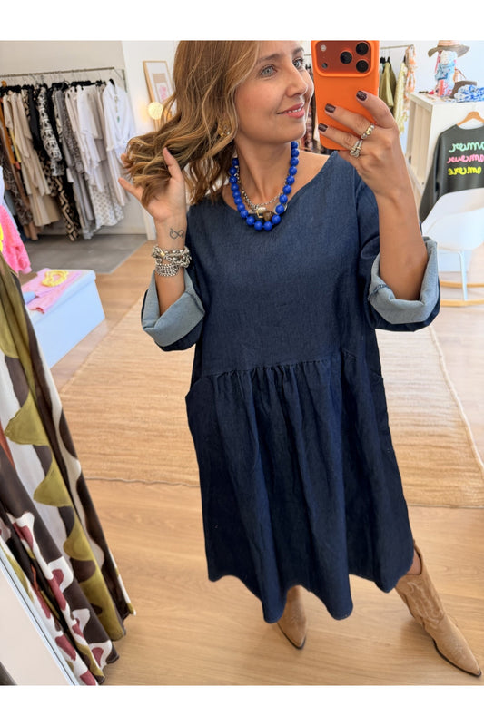 Vestido Dark Jeans Leve