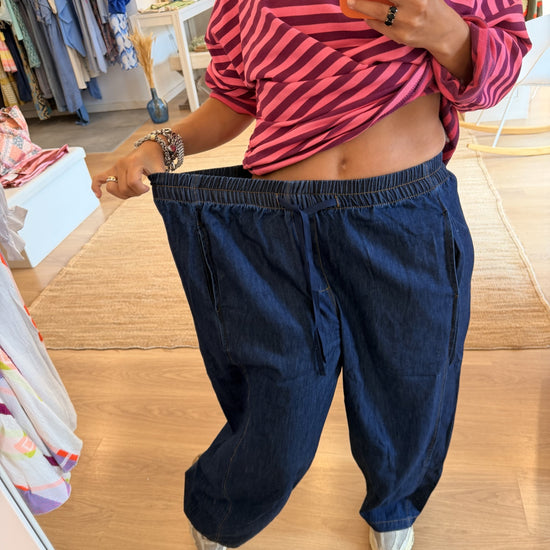 Calças Baggy Dark Jeans da Paprika, look completo