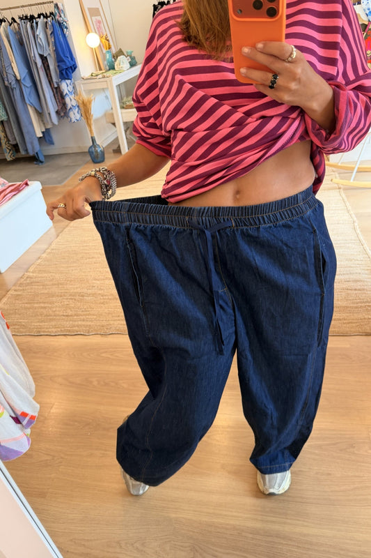 Calças Baggy Dark Jeans da Paprika, look completo