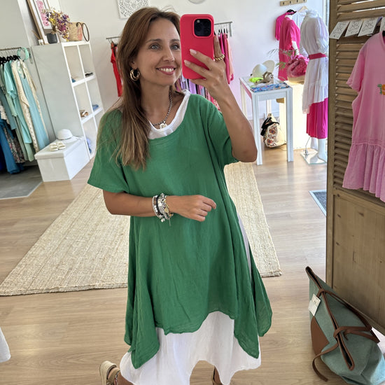 Vestido Linho 2 peças