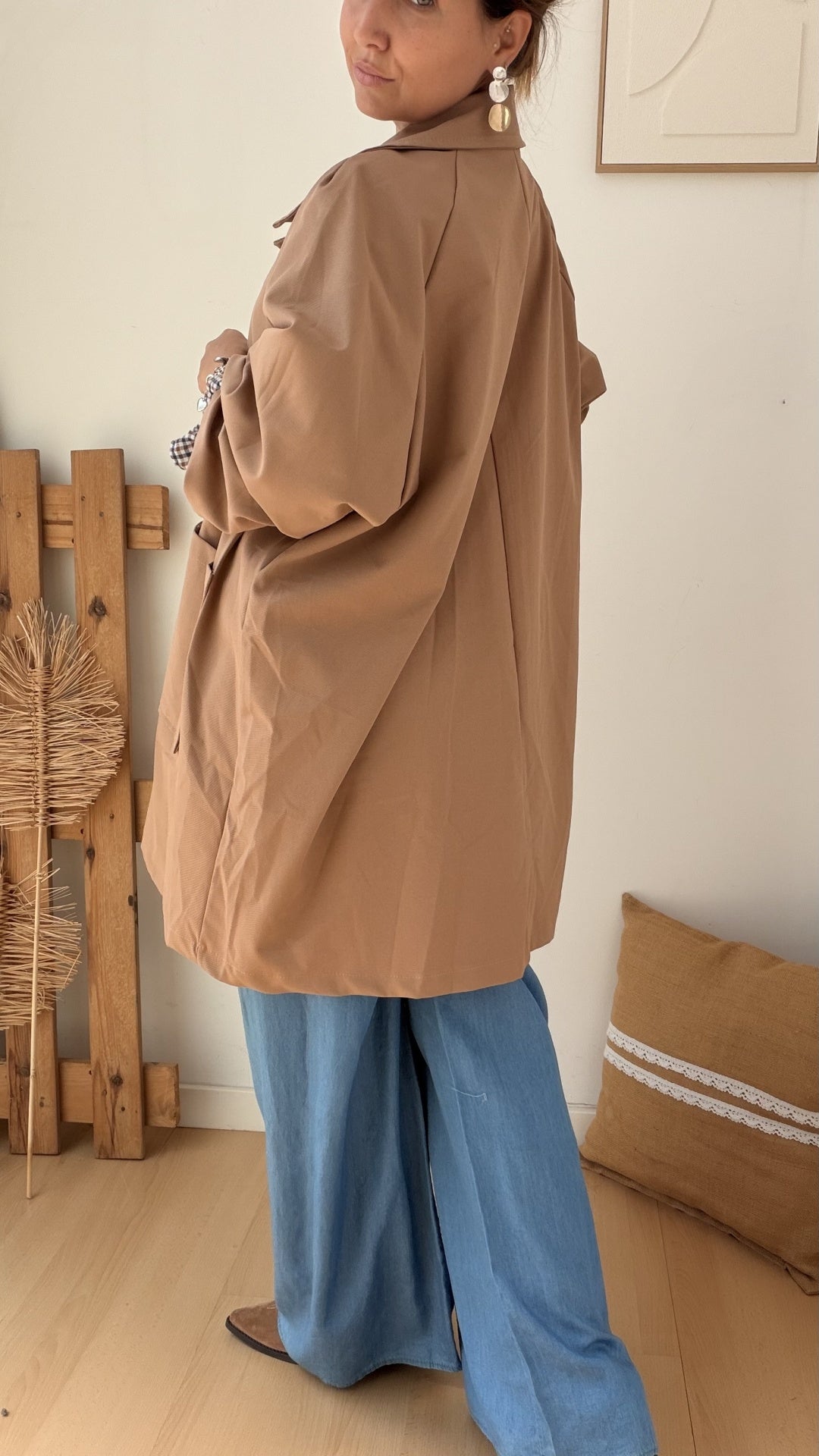 Casaco Curto Trench