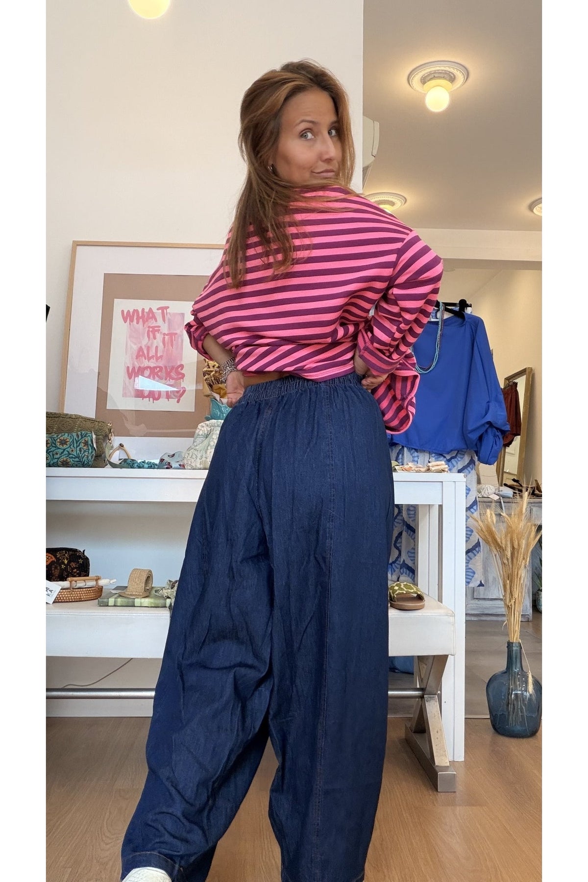 Calças Baggy Dark Jeans – vista 6