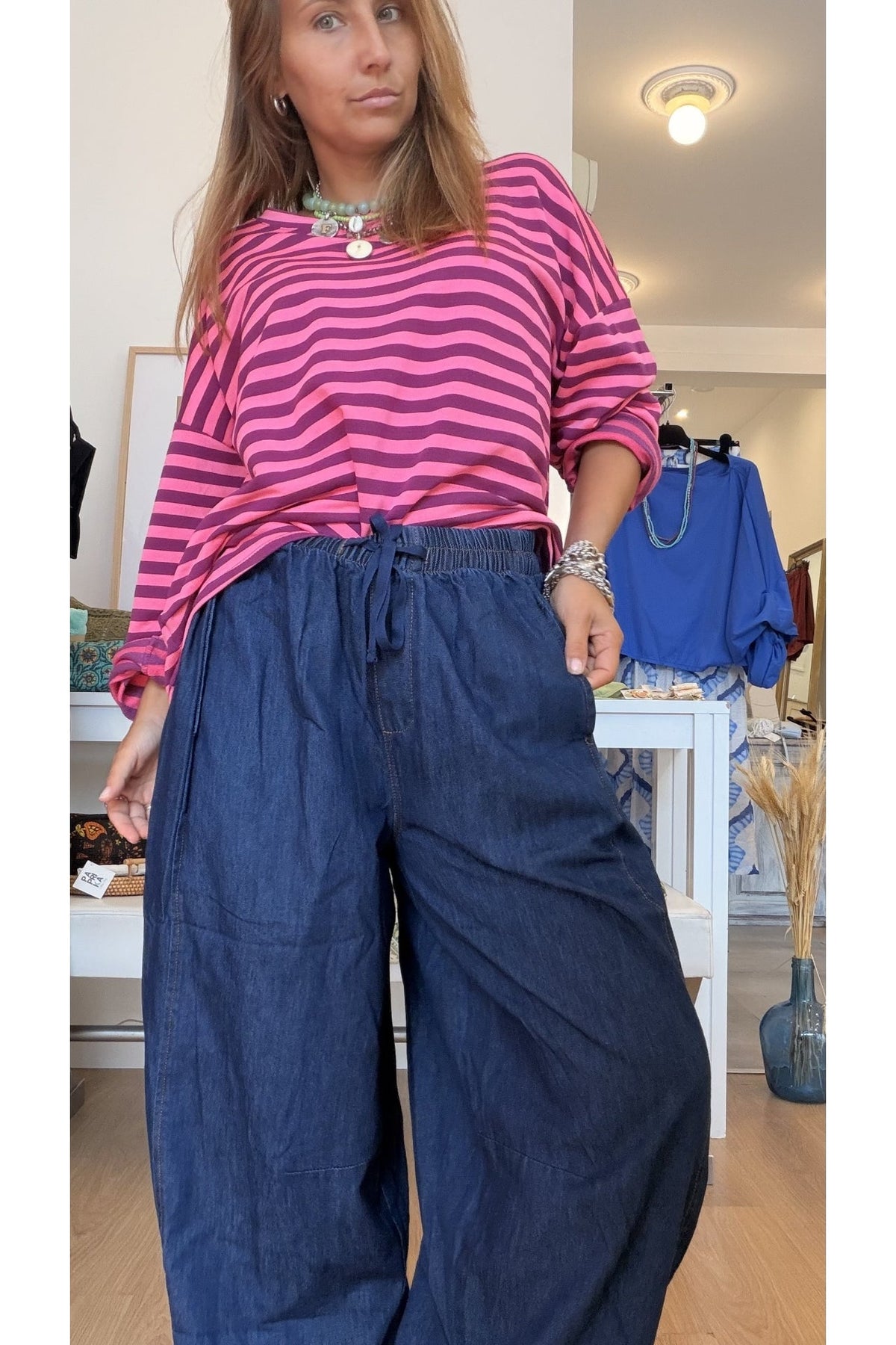 Calças Baggy Dark Jeans – vista 4