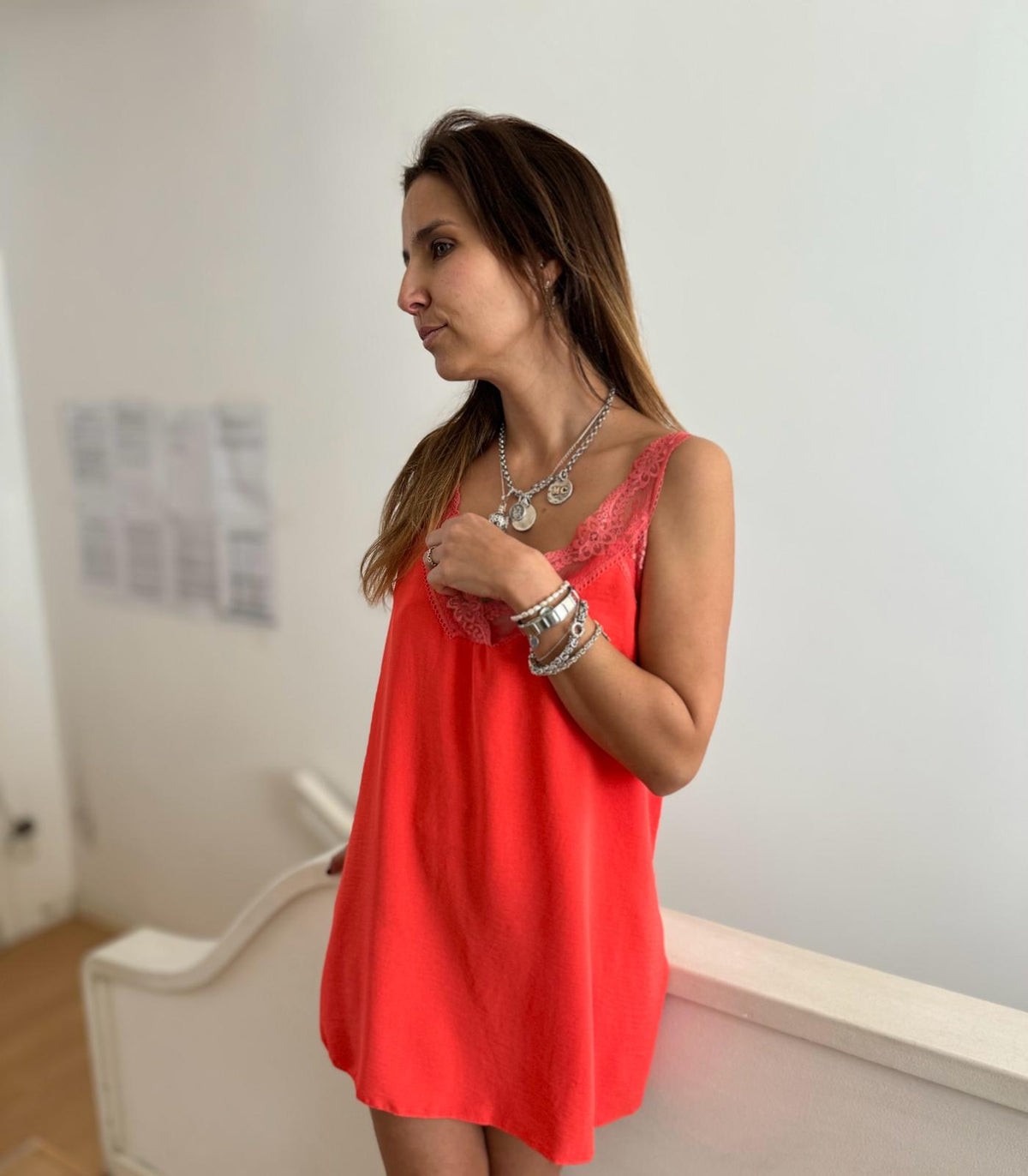 Top alça renda