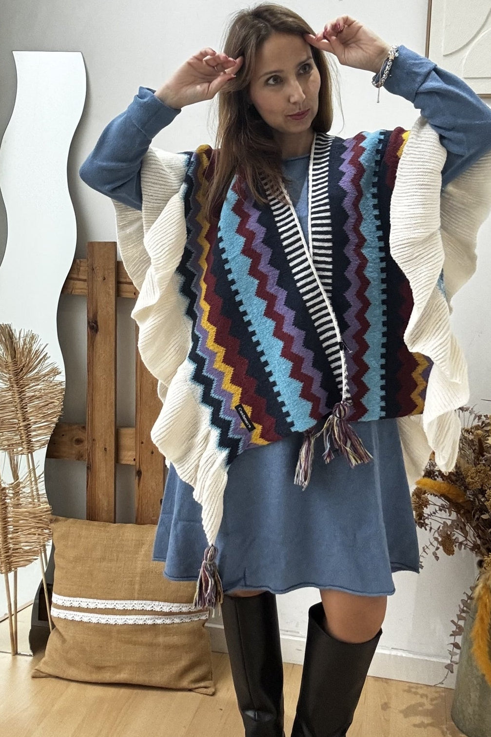 Poncho Caxemira – vista 6