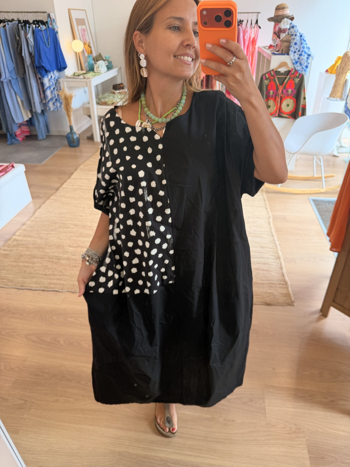 Vestido V neck