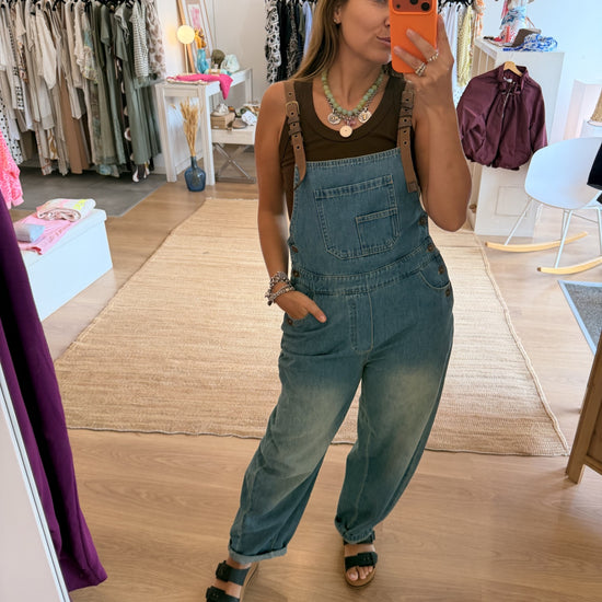 Jardineiras Jeans Washed