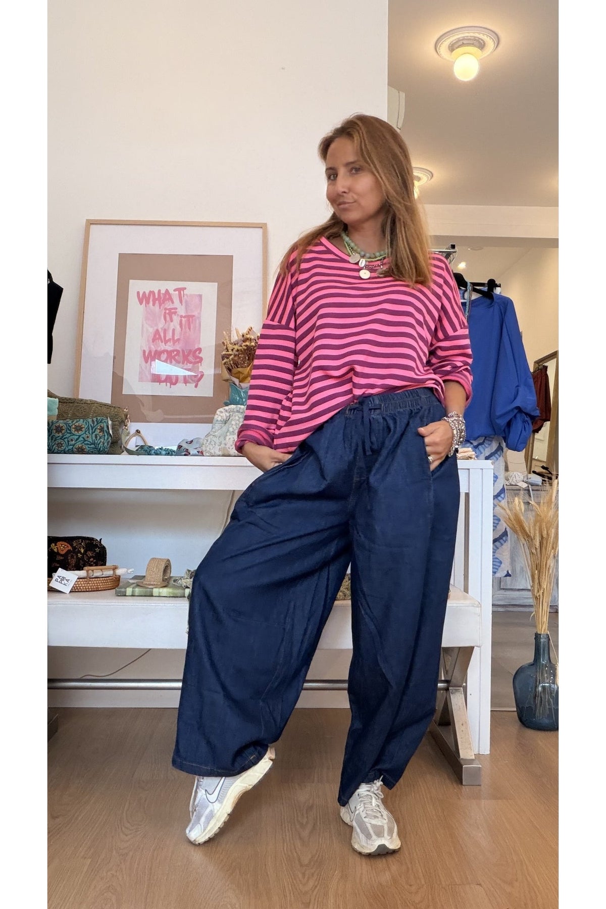 Calças Baggy Dark Jeans – vista 5