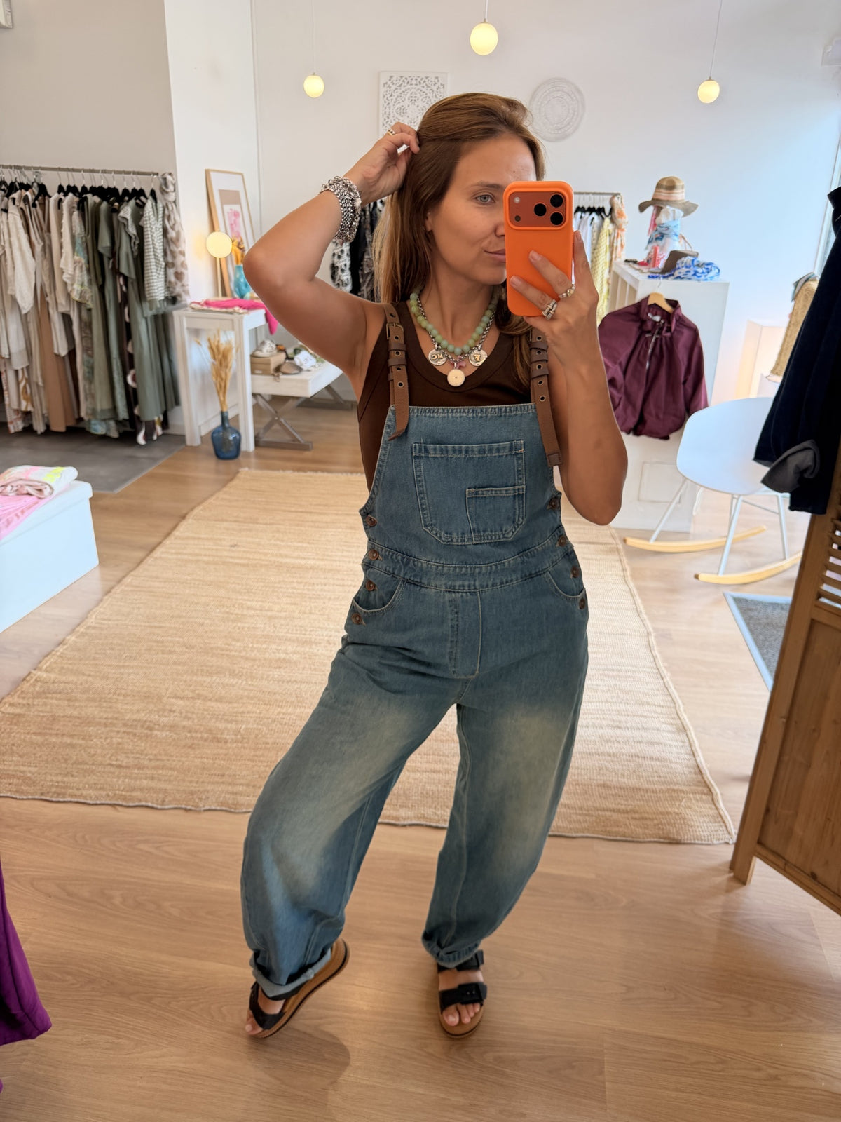 Jardineiras Jeans Washed