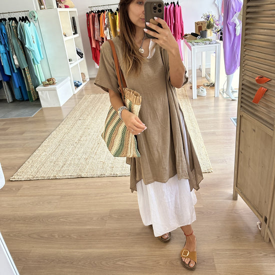 Vestido Linho 2 peças