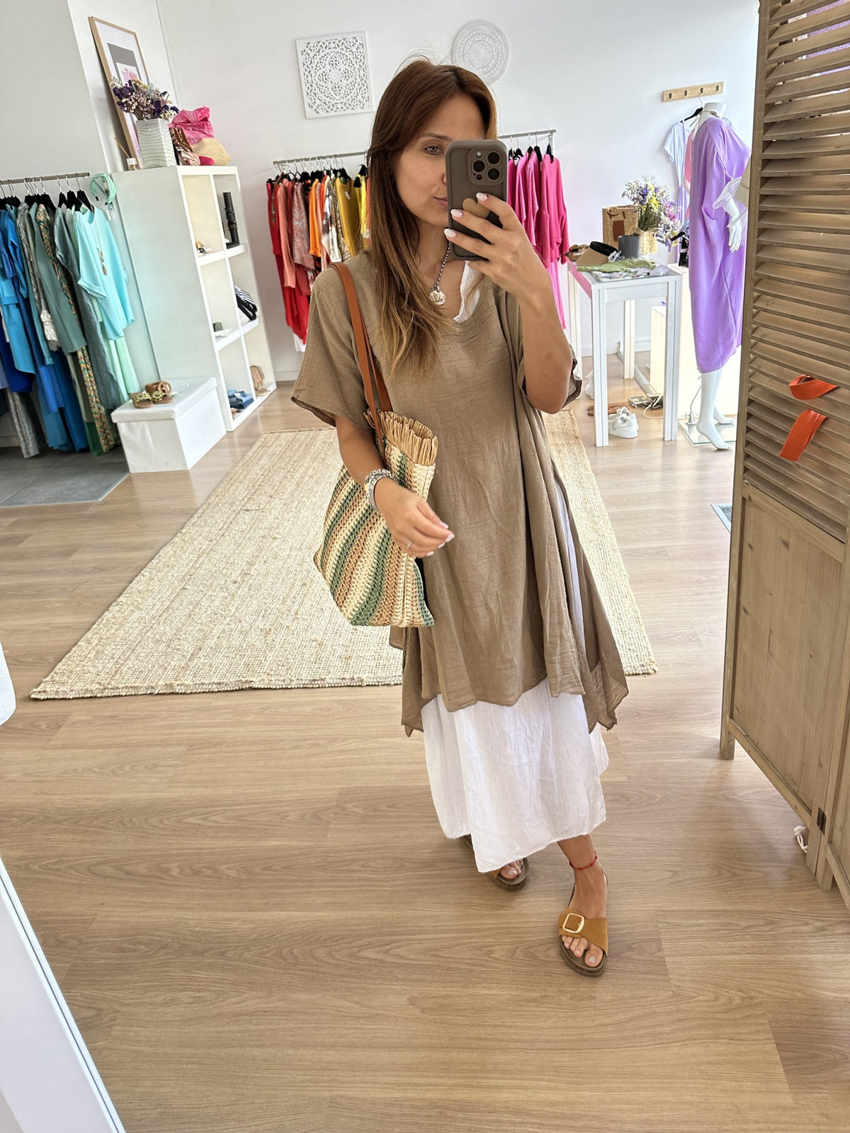 Vestido Linho 2 peças
