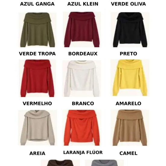 Malha Sem Costuras Gola Caída / Shoulder Off – vista 6