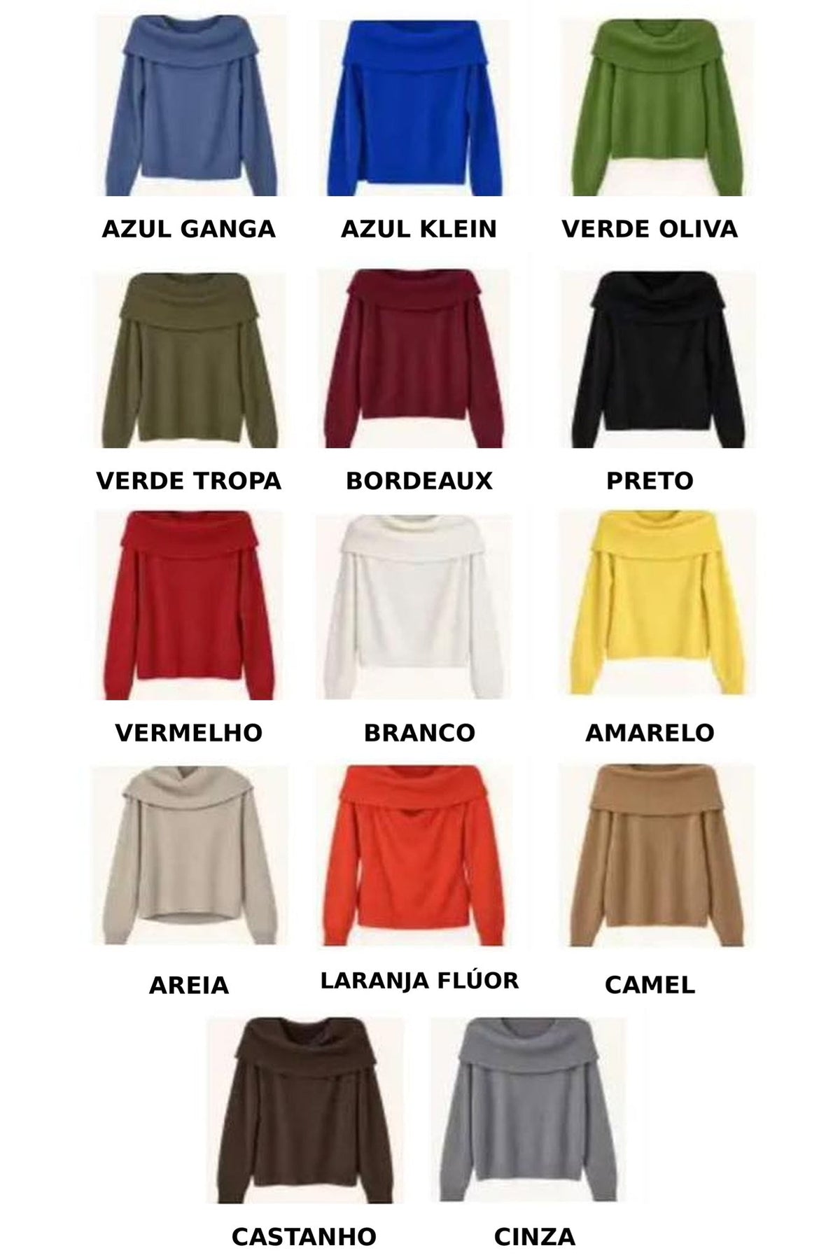 Malha Sem Costuras Gola Caída / Shoulder Off – vista 6