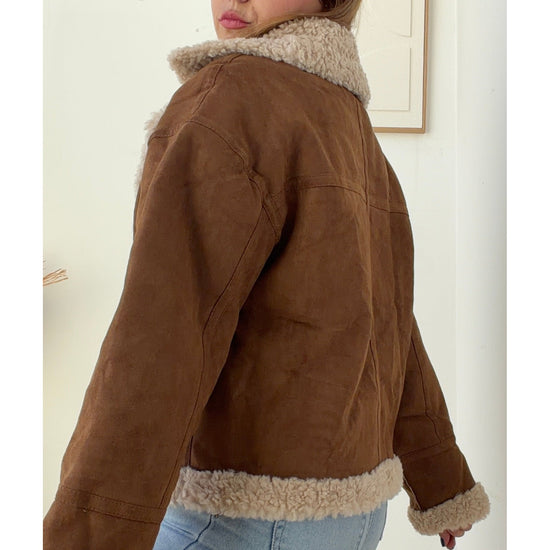 Casaco Aviador Teddy Camel – vista 5