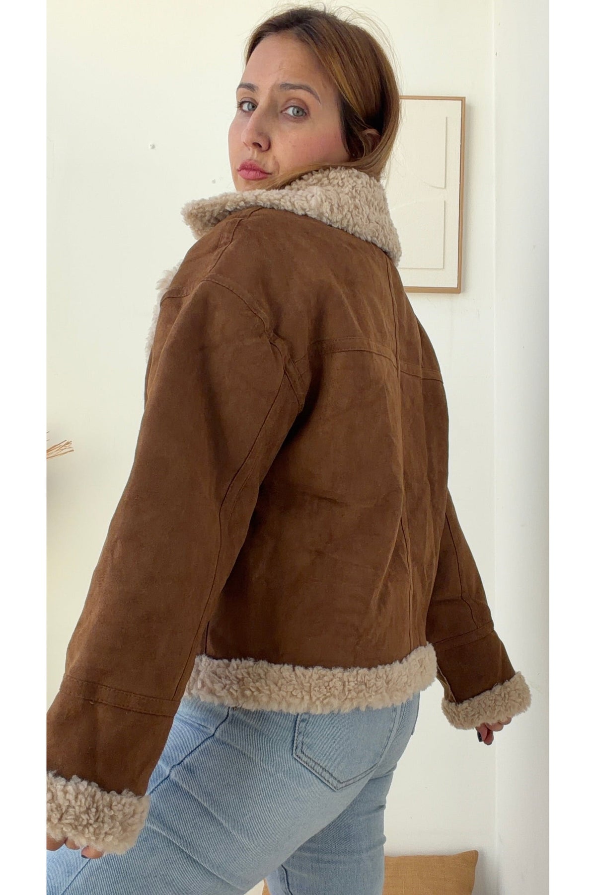 Casaco Aviador Teddy Camel – vista 5