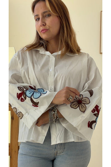 Camisa Bordada Floral – vista 1