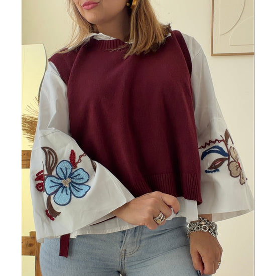 Camisa Bordada Floral – vista 4