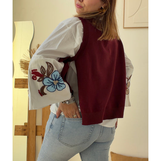 Camisa Bordada Floral – vista 5