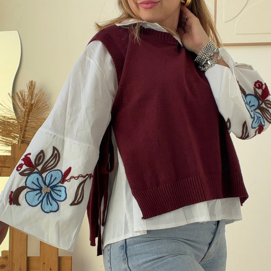 Camisa Bordada Floral – vista 6