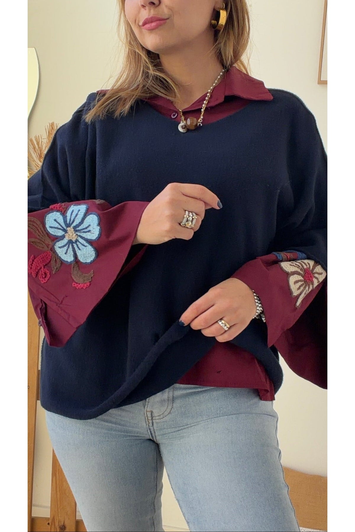 Camisa Bordada Floral – vista 9