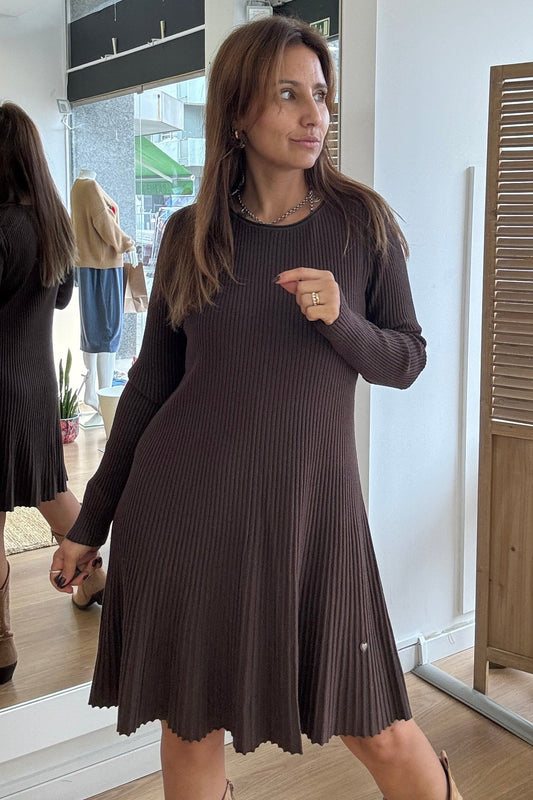Vestido Malha Canelado