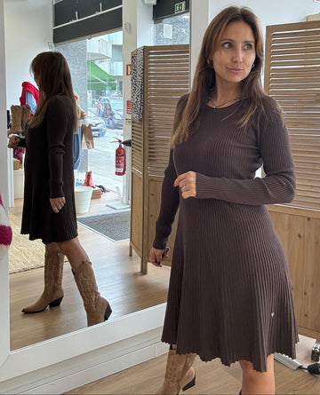 Vestido Malha Canelado