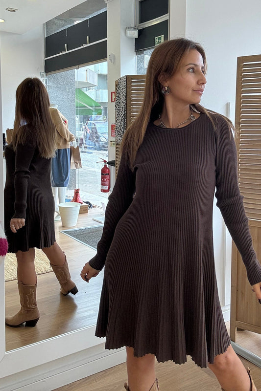 Vestido Malha Canelado