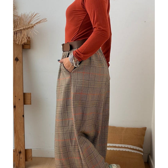 Culottes Gio Tartan com Telha – vista 5