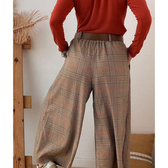 Culottes Gio Tartan com Telha – vista 3