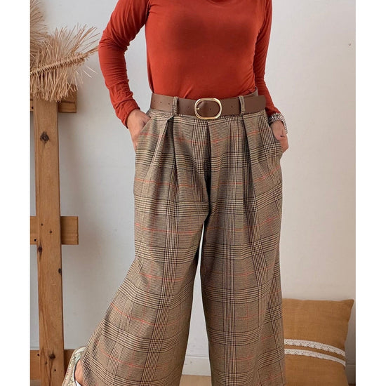 Culottes Gio Tartan com Telha – vista 4