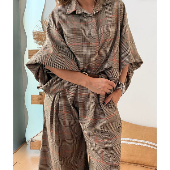 Blusa Gio Tartan com Telha – vista 3
