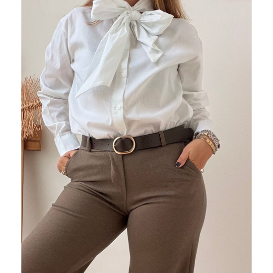 CAMISA LAÇO BRANCA CLÁSSICA – vista 4