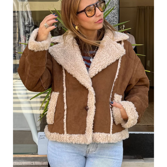 Casaco Aviador Teddy Camel – vista 1