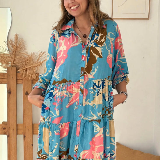 Vestido Camiseiro Tropicana – vista 1