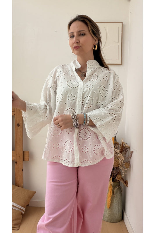 Blusa Bordado Inglês