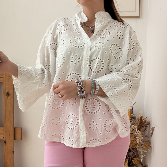Blusa Bordado Inglês