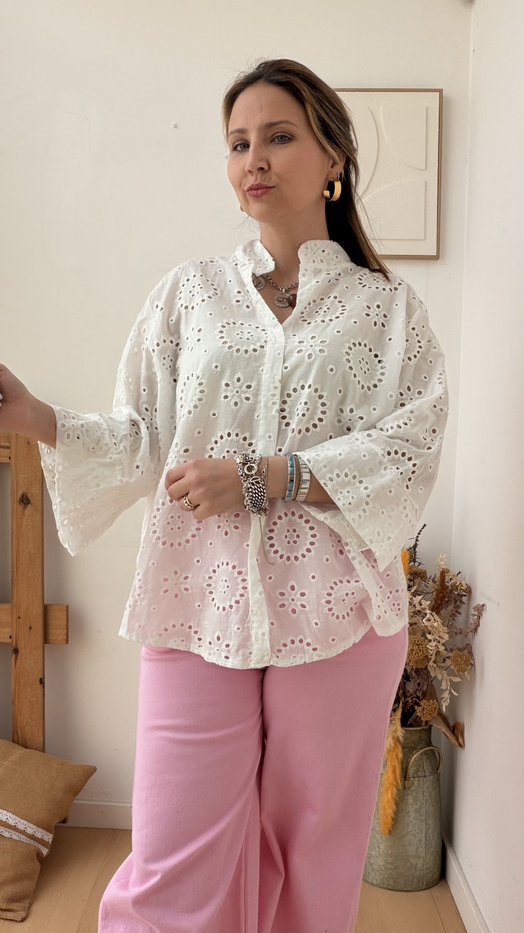 Blusa Bordado Inglês