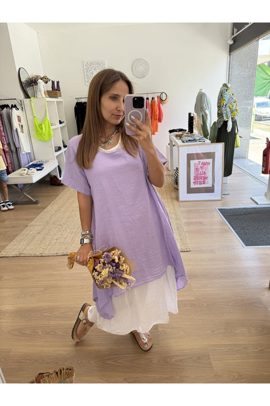Vestido Linho 2 Peças