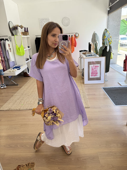 Vestido Linho 2 peças