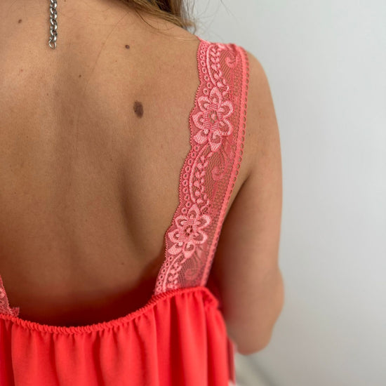 Top alça renda