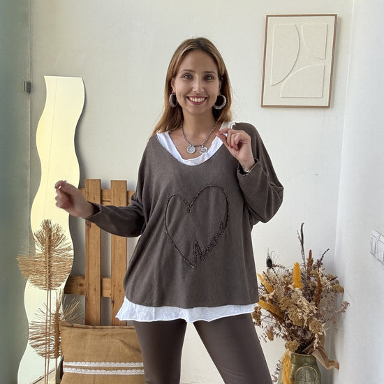 Conjunto 2 peças Camisola + Top